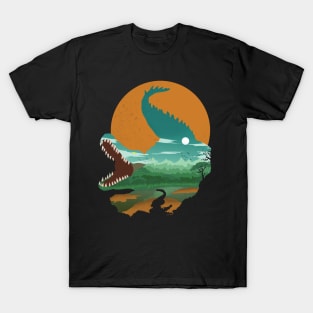 Crocodile landscape T-Shirt